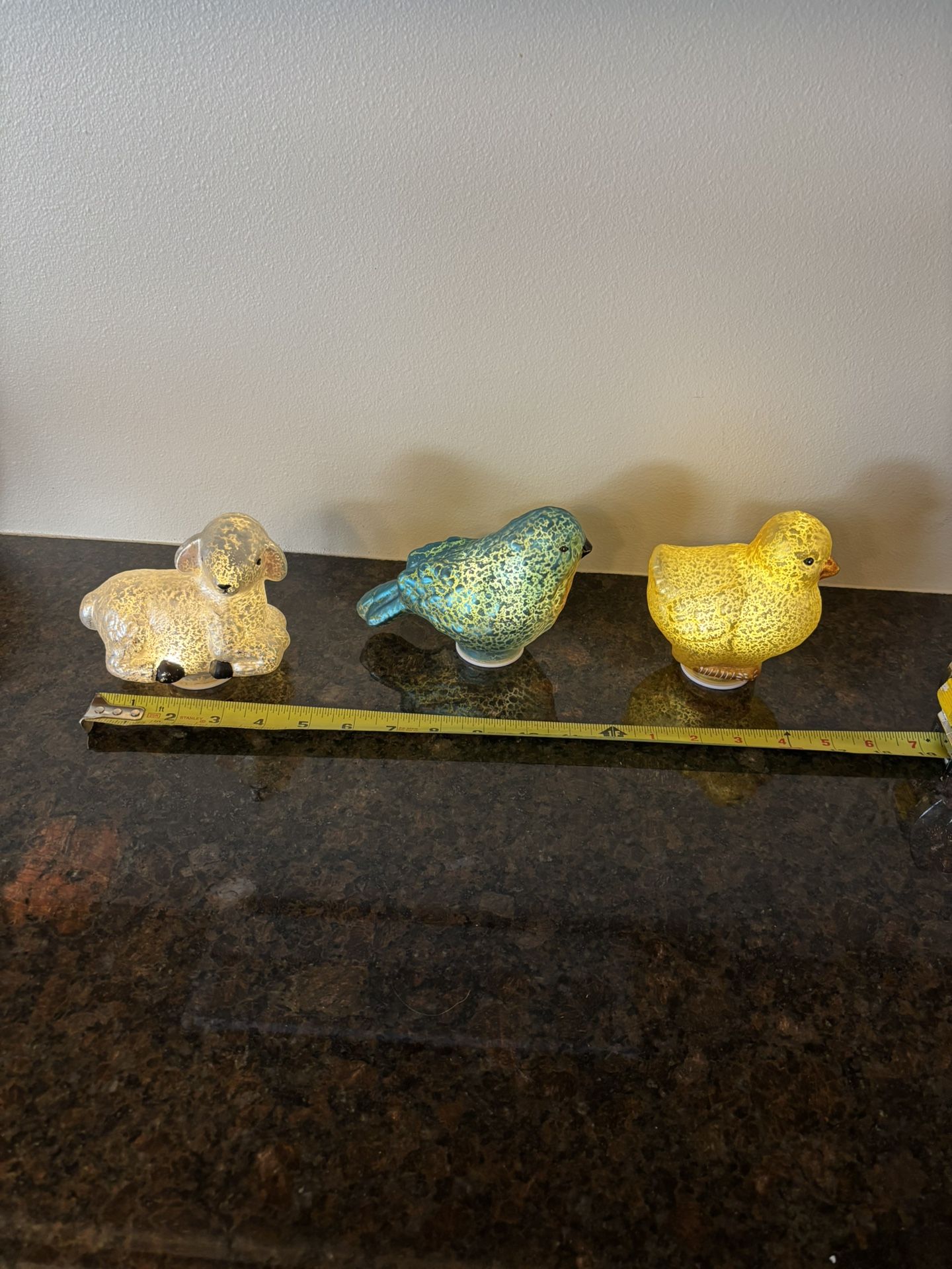 Illuminated Mercury Glass Figurines