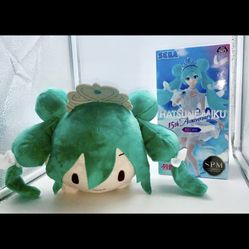 New Set Hatsune Miku 15th Anniversary Nesoberi Plush and figure Japan