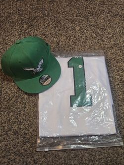 🏉Philadelphia Eagles J.H.  #1 Jersey/with Eagles  Snapback Cap