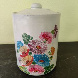 LARGE RANSBURG POTTERY COOKIE JAR