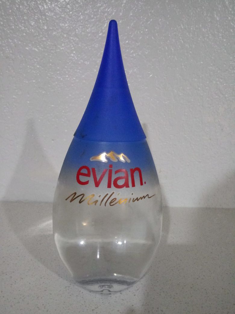 EVIAN Millennium Water Bottle 1999-2000