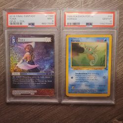 PSA 10 Pokémon + PSA 9 Final Fantasy 
