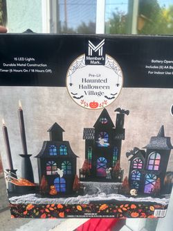 Pre-Lit Haunted Halloween Village