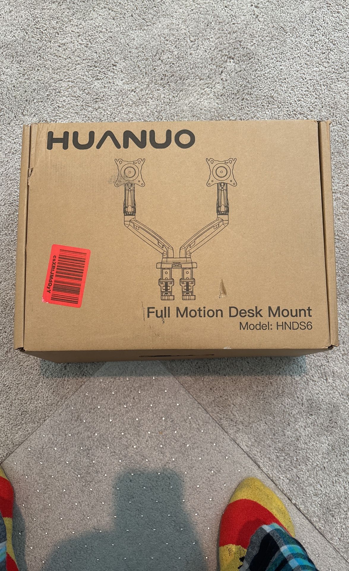 HUANUO HNDS6 Dual Monitor Desk Mount