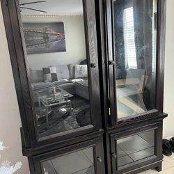 Cabinet With Tempered Glass Doors