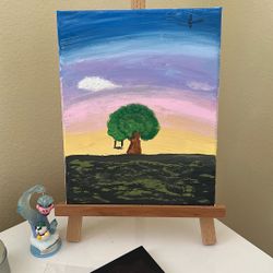 Sunset Sky With Tree