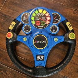 Kids Nascar Steering Wheel  Lights &sound 