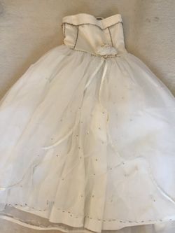 Repurposed flower girl dress