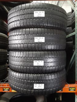 (4) USED TIRES P255/75R17 GOODYEAR WRANGLER SR-A 255/75R17 ALL SEASON  MATCHING SET 255 75 17 for Sale in Fort Lauderdale, FL - OfferUp