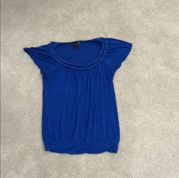 Blue Women's Wrappers Top
