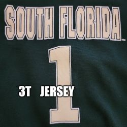 Usf Bulls 3t Jersey New No Tags