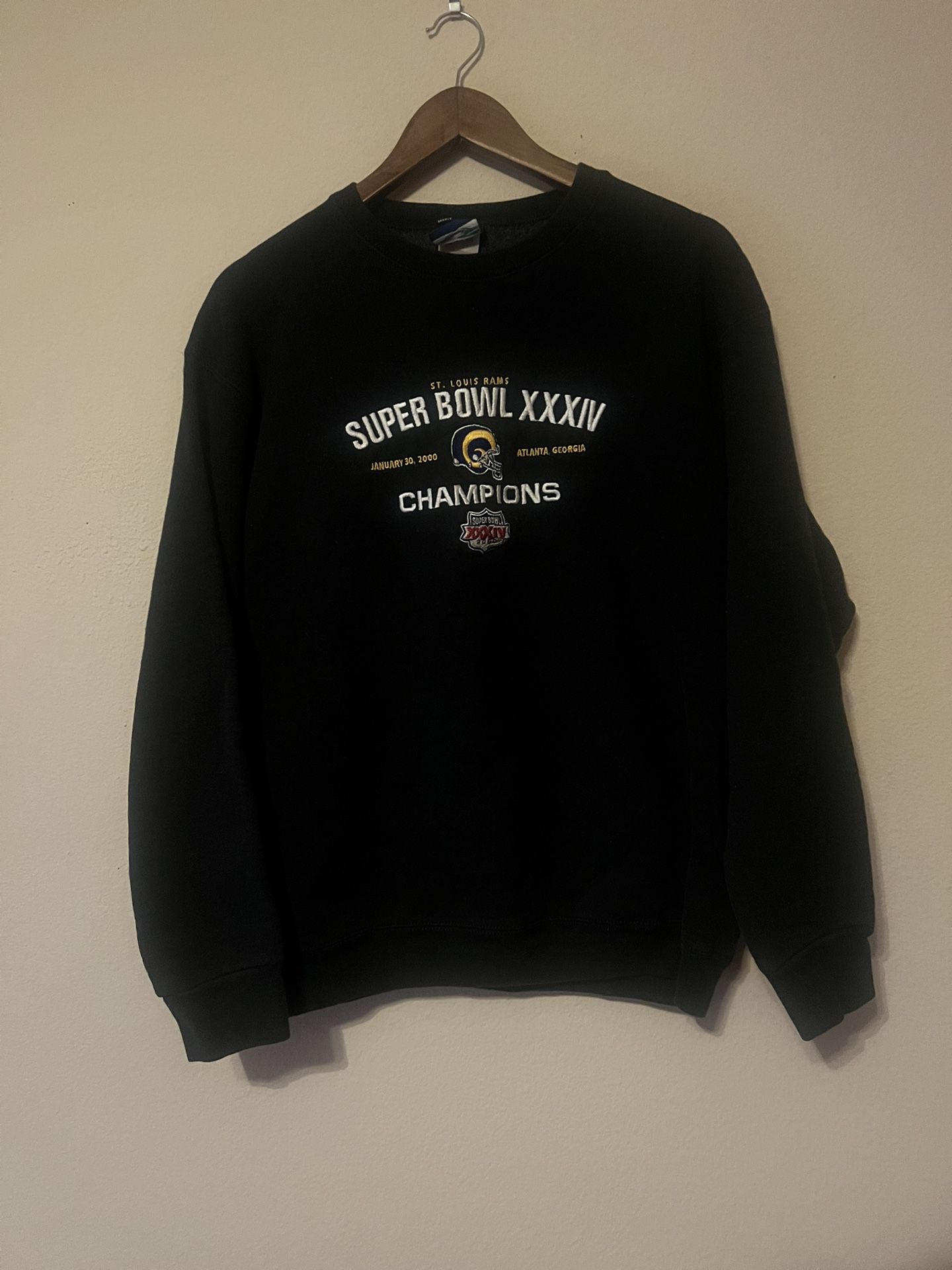 Vintage St. Louis Rams Super Bowl XXXIV Champions Sweatshirt (2000