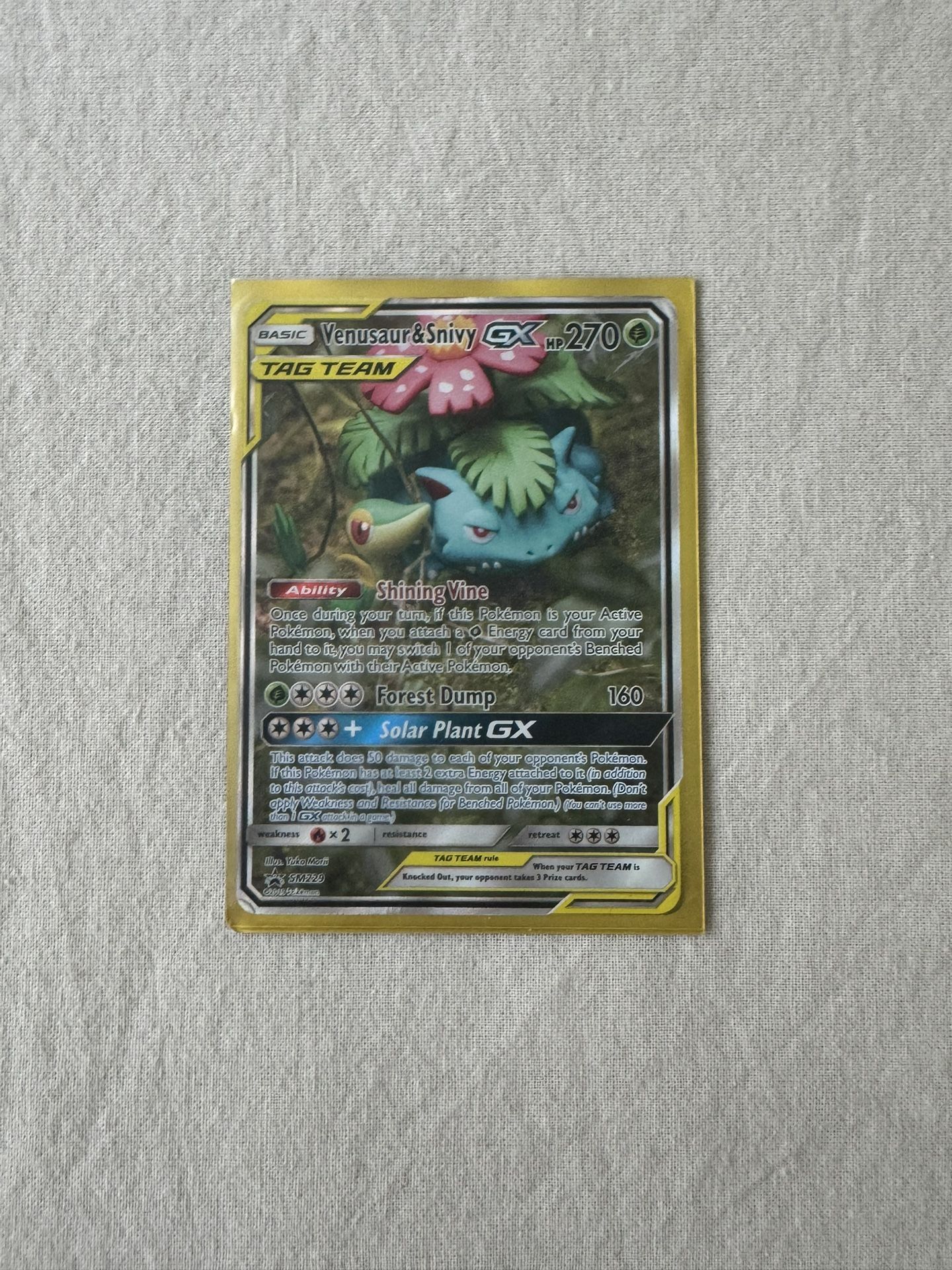 Venusaur&snivy GX Tag team