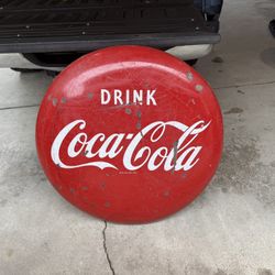 Large coke porcelain 36 inch button