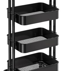 4 Tier Metal Rolling Utility Cart