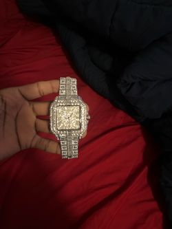 Cartier Santos Iced Out