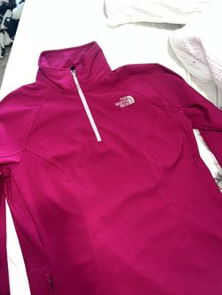 Pink North Face Zip Up Jacket