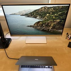 HP Pavilion 27 Inch Computer Monitor Including HDMI/USB c Cable For MacBook