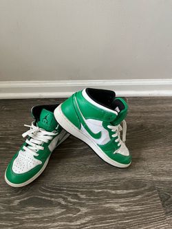 Nike Air Jordan 1 Mid Lucky Green | Youth 5.5Y (Women’s 7) | Authentic
