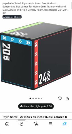 Jump Box Workout Equipment