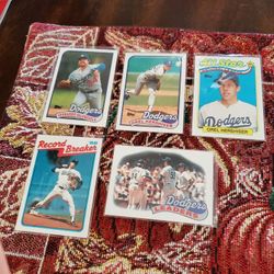 Los Angeles Dodgers 1989 Topps Baseball Team Set Of 33 Cards 