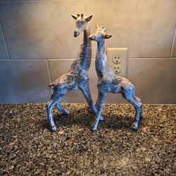 Maddux of California Porcelain Giraffe Statues