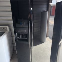 Black Maytag Refrigerator And Freezer