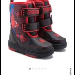 Boy spider man light up boots size 9