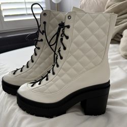 White Platform Boots
