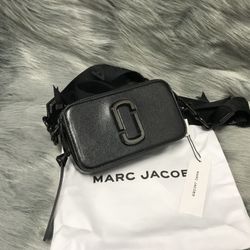 Marc Jacobs Colorblock Snapshot Crossbody bag   Black