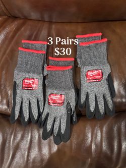 Milwaukee Large High Dexterity Cut 5 Resistant Nitrile Dipped Outdoor & Work Gloves