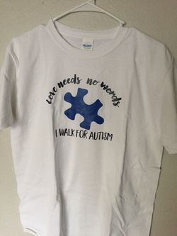 I walk for Autism t-shirts