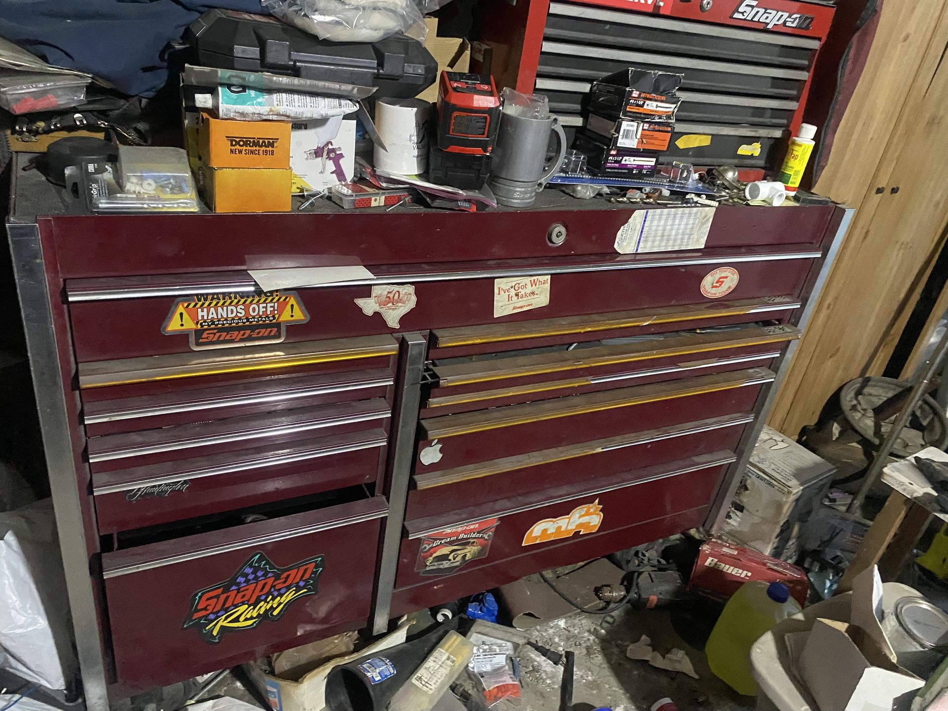 Snap On Tool Box KRL Model Cranberry. Tools Not Included But Can Add Them For Additional Price