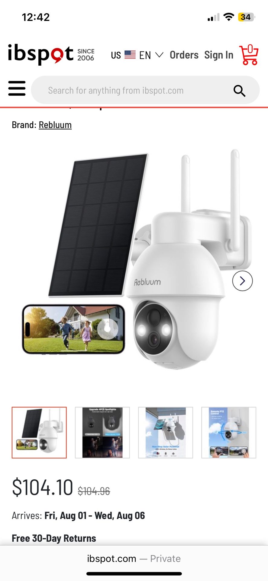 Wireless solar camera security