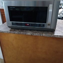 LG, STAINLESS  STEEL  MICROWAVE.