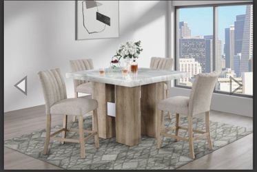 Bar height dining table