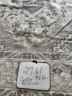 RUG, #2761, Subtle Medallion, 9x12