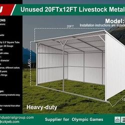 Livestock / Animal Shelter 20ft x 12ft AllMetal. NEW!