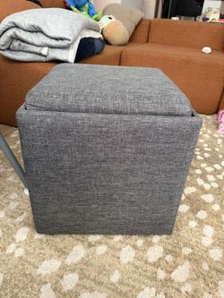 Gray Storage Bins And Tray