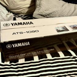 Yamaha ATS-1090 Soundbar System (New Open Box) – Dolby Audio | Wireless Sub Ready | 160W Bass | HDMI ARC | Clear Voice Pro | Bluetooth | 4K HDR