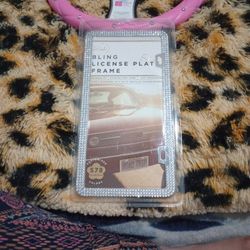Bling License Plate and Bling Steering Wheel