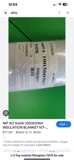 Insulation for Water Heater 