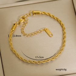 Modern Style Classic Style Solid Color 304 Stainless Steel Bracelets