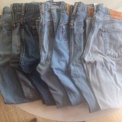 Vintage Levi Jeans, 7 Pair