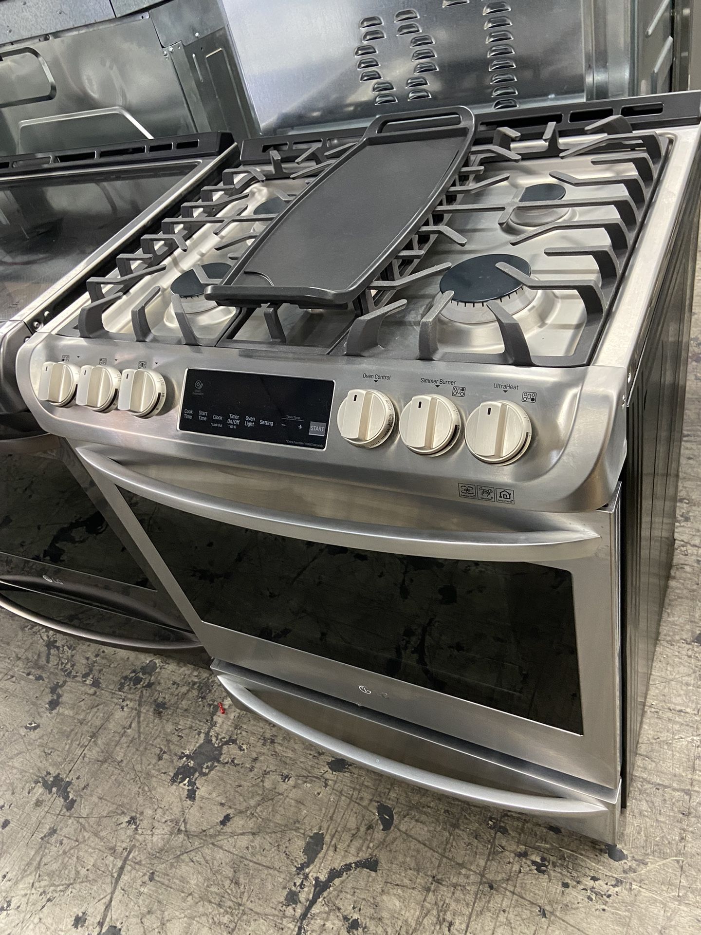 LG Stainless Steel Dual Fuel 30” Stove Range