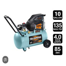 McGraw air compressor 10gall oil lub portable