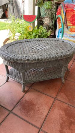 Vintage Wicker Table - SEE MY OTHER LISTINGS
