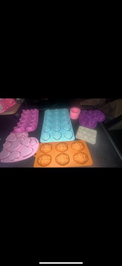 Seven silicone molds