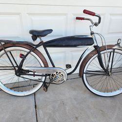 Original Vintage 1950s Western Flyer Tank Bicycle Cruiser 26" Bike