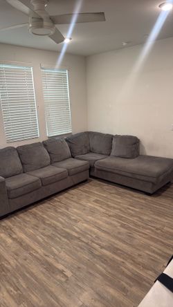 Grey sectional
